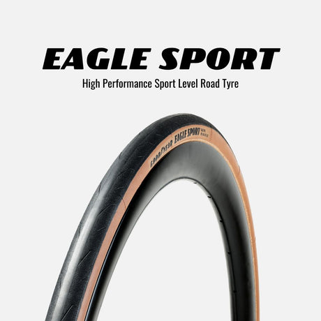 GOODYEAR ROAD TYRE - EAGLE SPORT TUBE TYPE - 28MM - TAN - Image 1