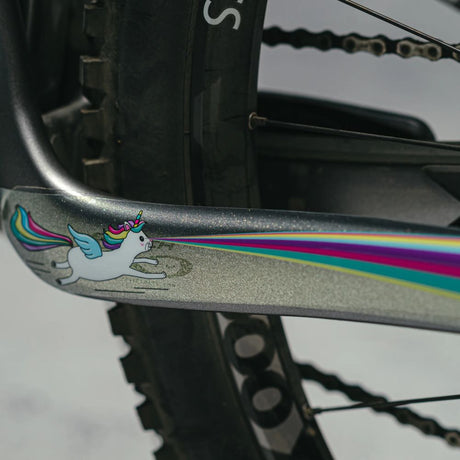 DYEDBRO MTB FRAME PROTECTION - UNICORN GLITTER - Image 4