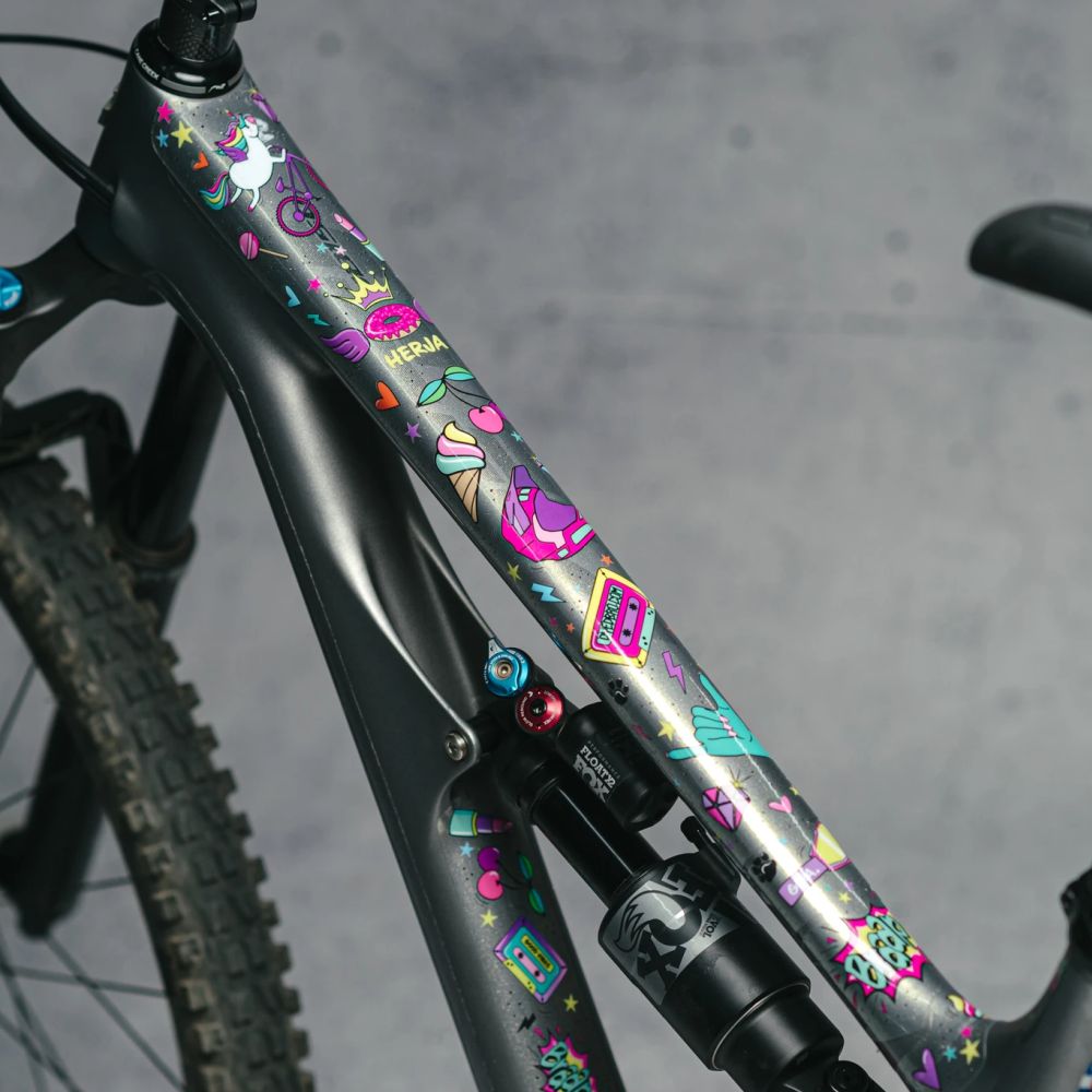 DYEDBRO MTB FRAME PROTECTION - UNICORN GLITTER - Image 6