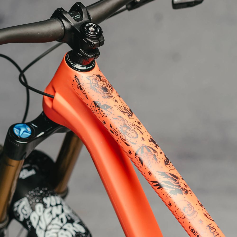 DYEDBRO MTB FRAME PROTECTION - OLD SCHOOL TATTOO - Image 1