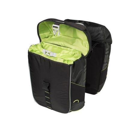 basil-miles-bicycle-double-bag-34l-black open