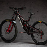 DYEDBRO MTB FRAME PROTECTION - RED TARTAN - Image 3