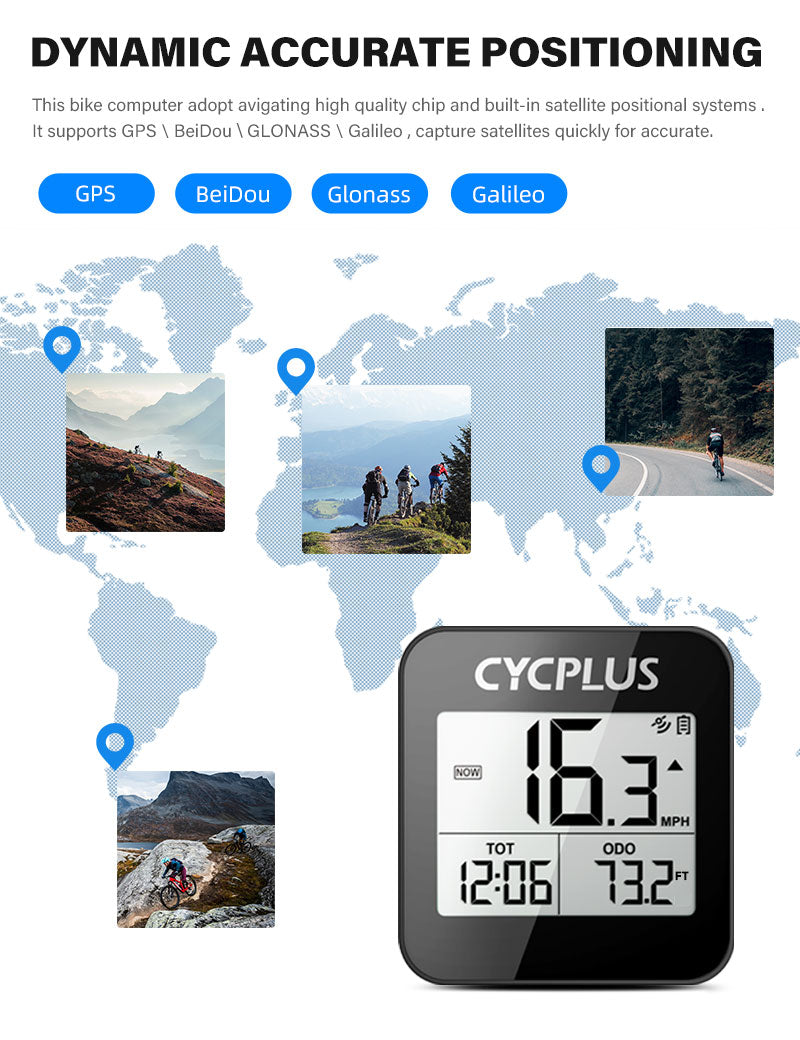 Cycplus G1 Mini GPS wireless Bike Computer