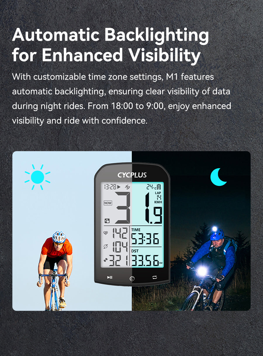 Cycplus M1 Wireless GPS Bike Computer