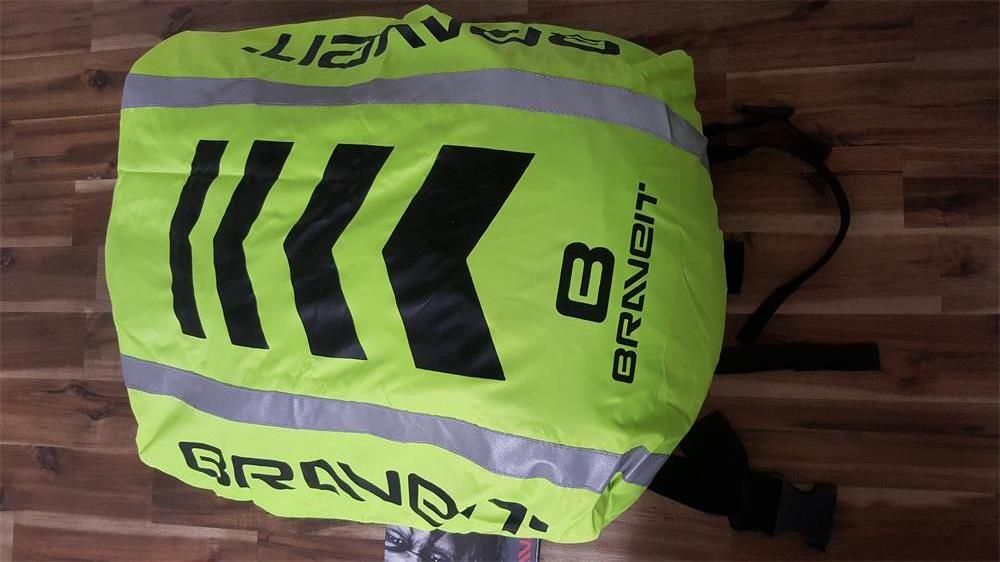 Brave Backpack Cover Hi-Vis Fluro/Reflective/Black