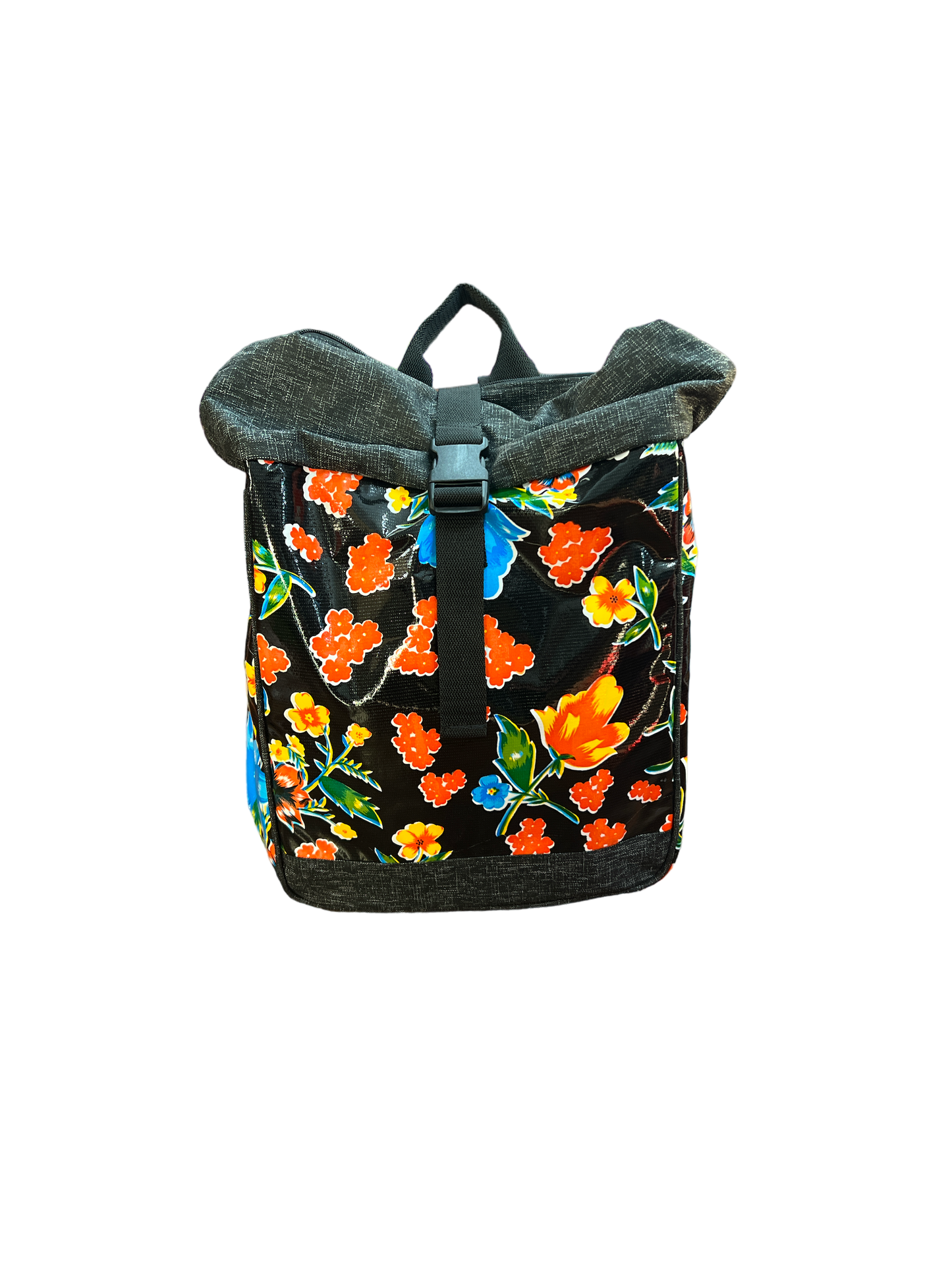 iKuri Kombi Backpack Pannier - Black Floral